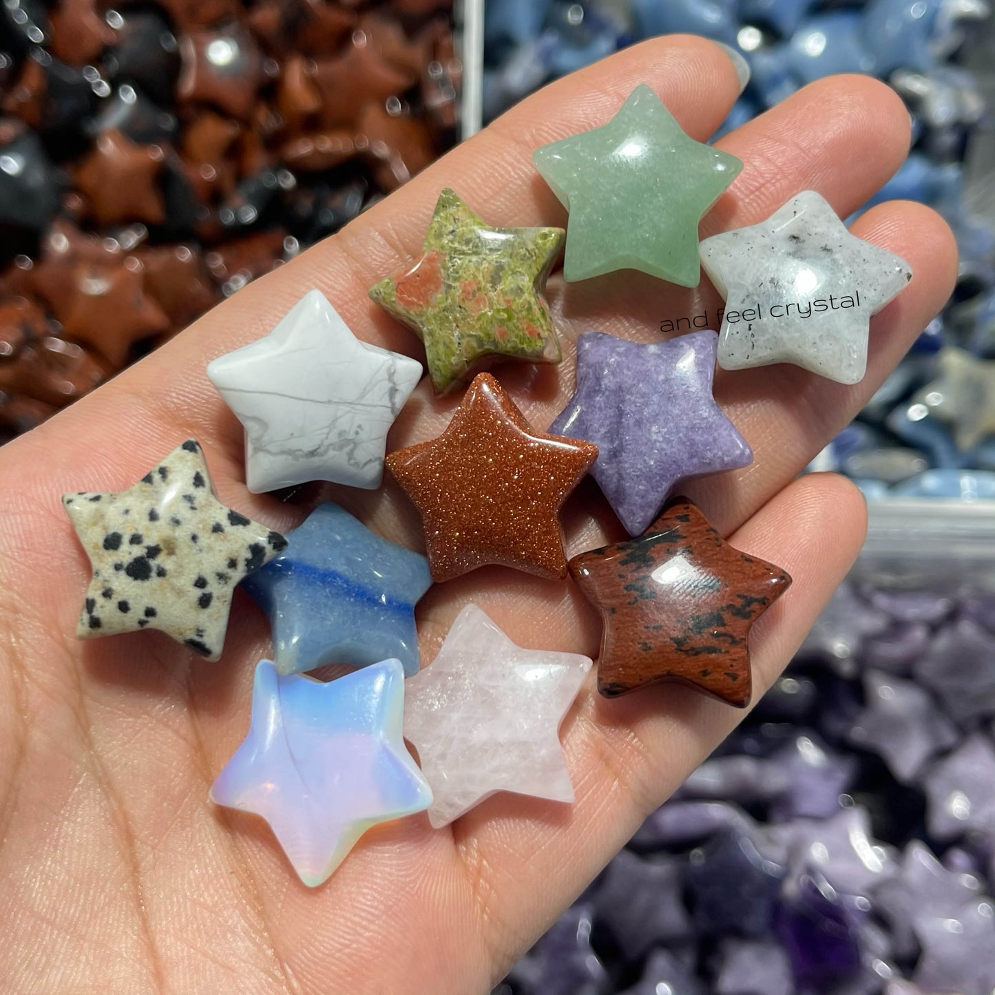 Crystal Mini Stars A handful(10pc)